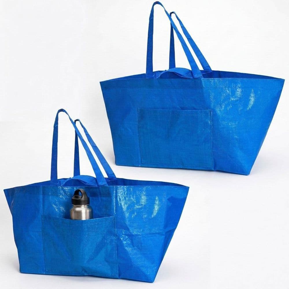 DURASACK 18 Gal. Haul-it-All Moving Tote Bag, Blue 2-Pack