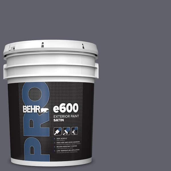 BEHR PRO 5 gal. #N540-6 Script Ink Satin Exterior Paint