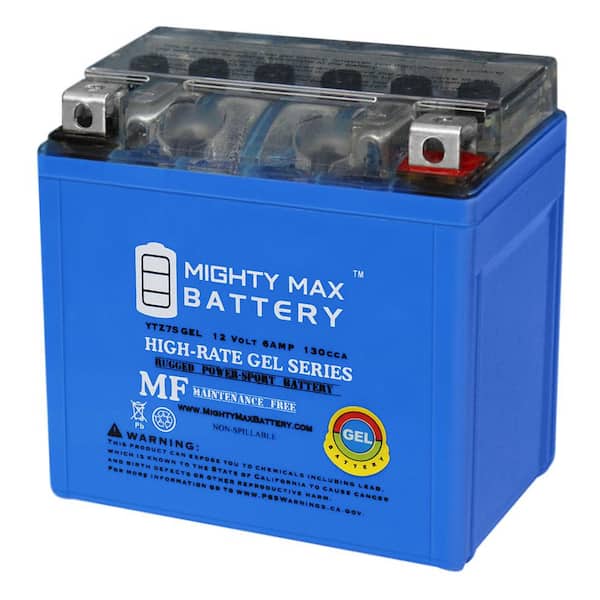 MIGHTY MAX BATTERY 12-Volt 6 Ah 130 CCA GEL Rechargeable Sealed Lead Acid (SLA) Powersports Battery