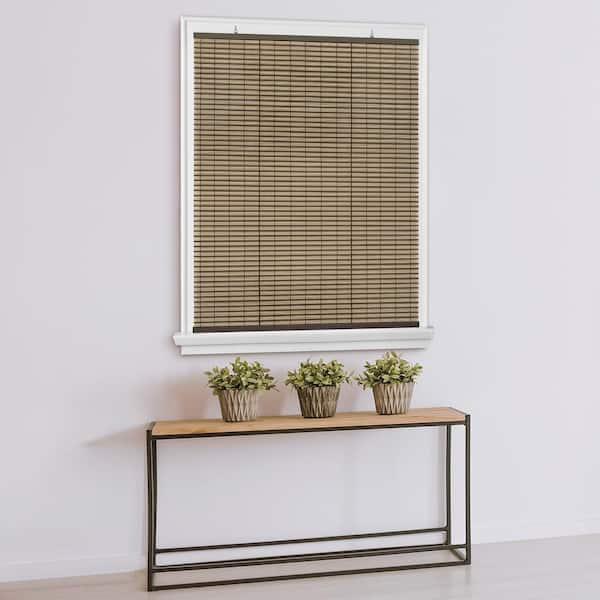 Veranda Cordless 1/4 in. Vinyl Roll-Up Blind