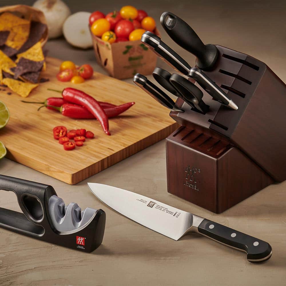 ZWILLING J.A. Henckels ZWILLING Pro 7-Piece Knife Block Set with Bonus Sharpener