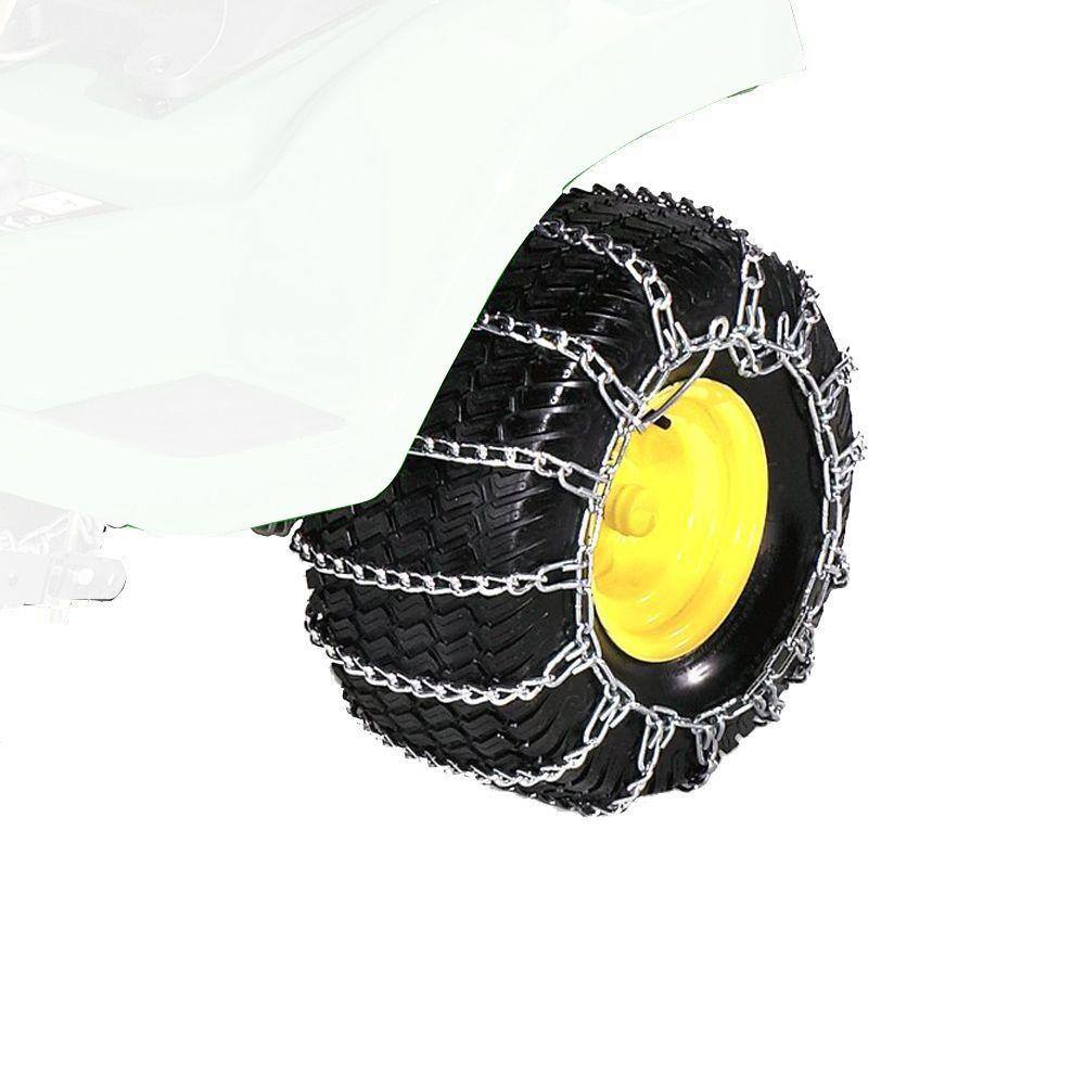 2 Link TIRE CHAINS & TENSIONERS 20x10x8 for John Deere Lawn Mower Tractor Rider 2 Link TIRE CHAINS & TENSIONERS 20x10x8 for John Deere Lawn Mower Tractor Rider