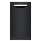 300 Series 18 in. ADA Compact Front Control Dishwasher in Black with Stainless Steel Tub and 3rd Rack, 46dBA