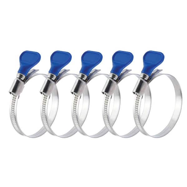 2-1/2 in. Stainless Steel Key Hose Clamp for Dust Collectors and Dryer Vent (5-Pack)
