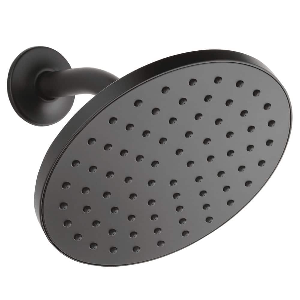 1-Spray Patterns 1.5 GPM 7.88 in. Wall Mount Fixed Shower Head in Matte Black price history on PriceWatchPro