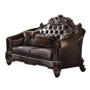 Acme Furniture Benbek 70 in. Taupe Fabric 2-Seater Tufted Wing 