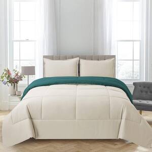 3-Piece Black All Season Bedding King Size Comforter Set, Ultra Soft Polyester Elegant Bedding Comforters