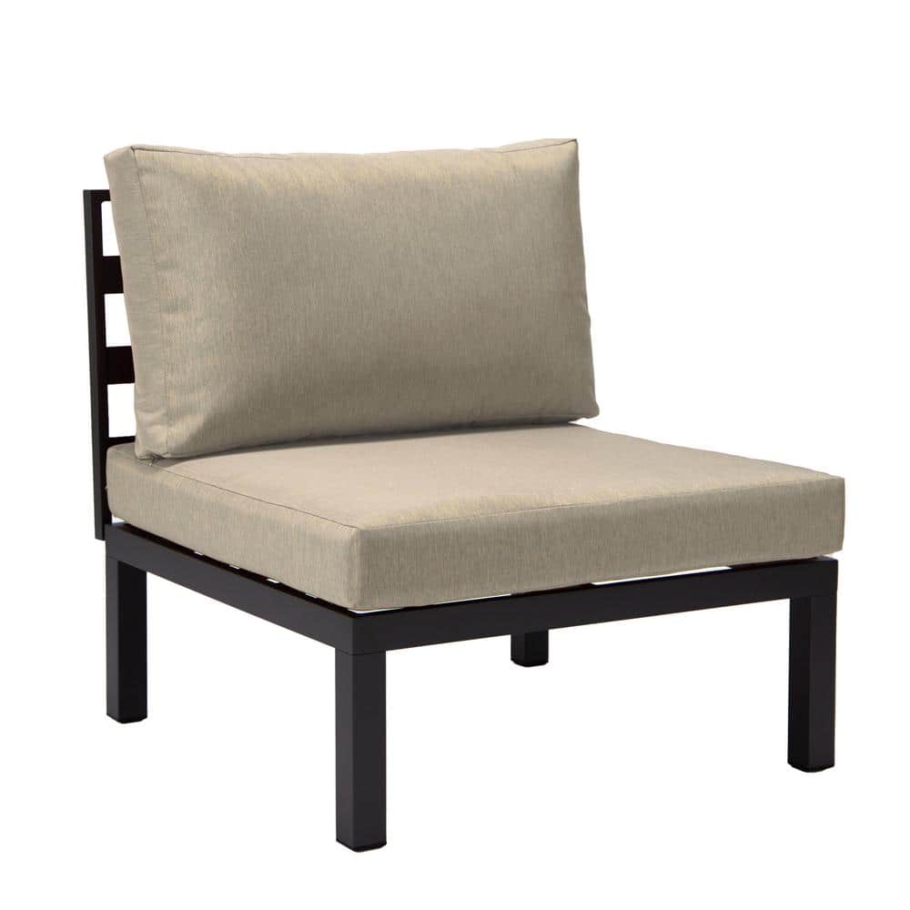 Hamilton Beige Aluminum 6-Piece Outdoor Sectional Set