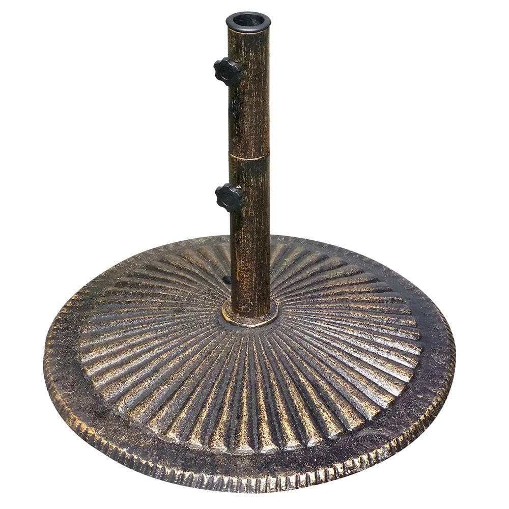 Island Umbrella 80 lb. Classic Cast Iron Patio Umbrella Base in Bronze NU5408 Sansujyuku sansujyuku.com