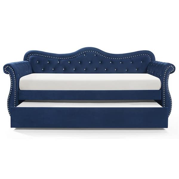 Donason Navy Twin Size Daybed with Trundle