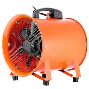Utility Blower Fan 12 in. Portable High Velocity Ventilation Fan 0.7 HP 2295 CFM for Exhausting at Home Job Work Shop