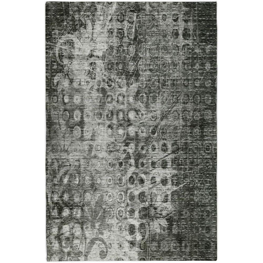Dream Shag Premium Machine Washable Abstract ADS577 Charcoal 9 ft. x 12 ft. Area Rug price history on PriceWatchPro