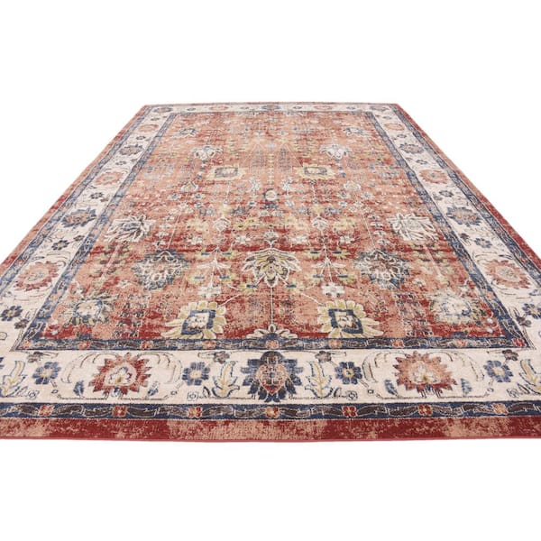 Unique Loom Utopia Antheia Terracotta 9' 0 x 12' 0 Area Rug
