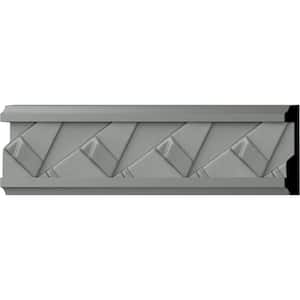 SAMPLE - 5/8 in. x 12 in. x 3 in. Urethane Woodruff Panel Moulding