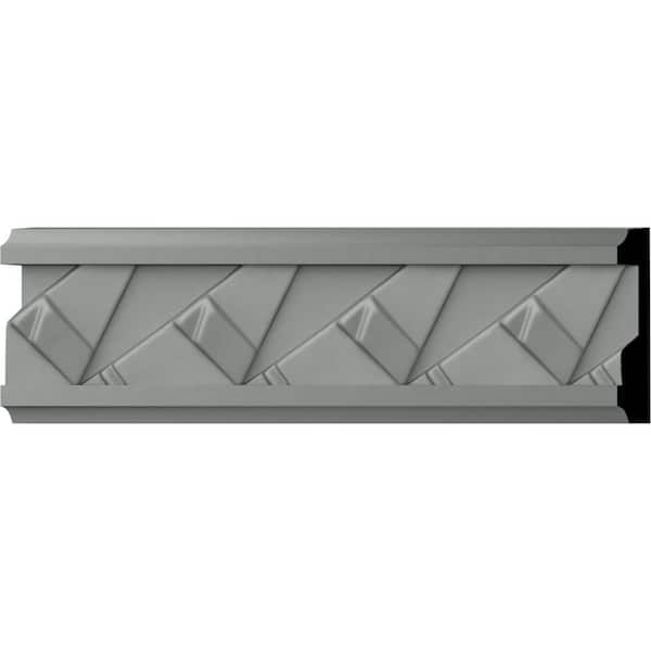 Ekena Millwork SAMPLE - 5/8 in. x 12 in. x 3 in. Urethane Woodruff Panel Moulding