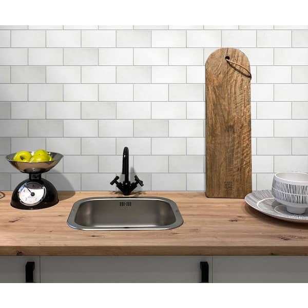 Thassos White 3 in. x 6 in. Honed Marble Subway Floor and Wall Tile (18 Cases/90 sq. ft./Pallet)