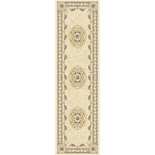 Home Decorators Collection Winifred Ivory 2 ft. x 8 ft. Indoor Runner Rug