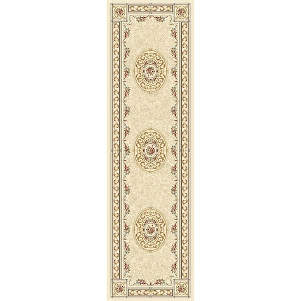 Home Decorators Collection Winifred Ivory 2 ft. x 11 ft. Indoor Runner Rug