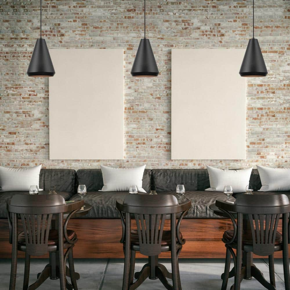 Harvey Matte Black Mini Pendant Light with LED Option