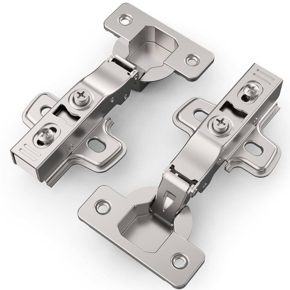50 Pack Full Overlay Frameless Cabinet Hinges 105° Soft Close 3D Adjustable Satin Nickel Self Closing price history on PriceWatchPro