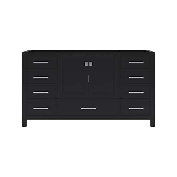 Caroline 60 in. W Bath Vanity Cabinet Only in Espresso