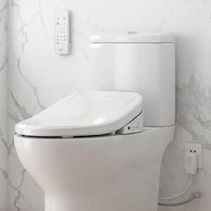 Calero Electric Bidet Seat for Elongated Shape Toilet in White