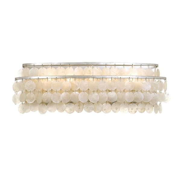 Brielle 5-Light Antique Silver Vanity Light