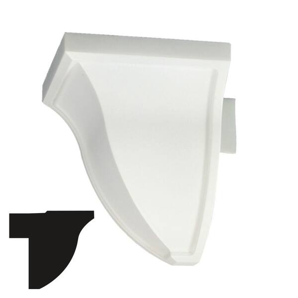 Focal Point 3-1/4 in. x 3-1/4 in. x 4-1/8 in. Economy Outside Crown Corner Moulding