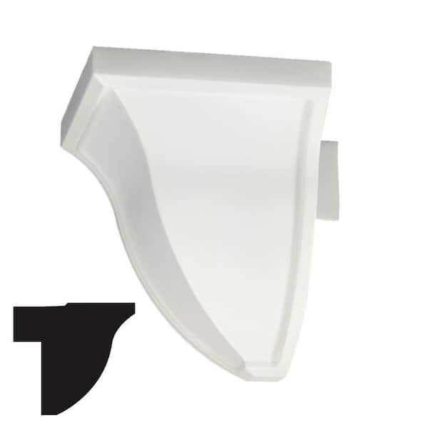 Focal Point 5-7/8 in. x 5-7/8 in. x 5-7/8 in. Economy Outside Plastic Corner Block Crown Moulding