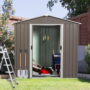 6 ft. W x 5 ft. D Metal Shed with Vents (30 sq. ft.)