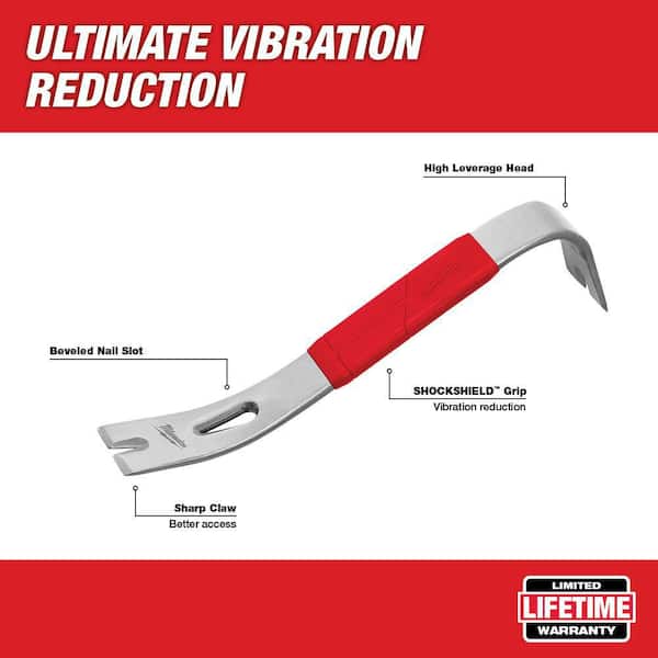 12 in. Pry Bar with 10 in. Molding Puller Pry Bar