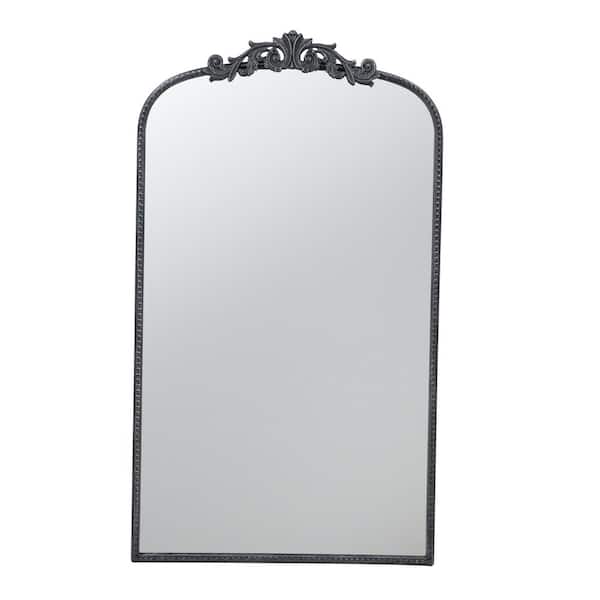Unbranded 24 in. W x 42 in. H Novelty MDF Framed Wall Bathroom Vanity Mirror in Black