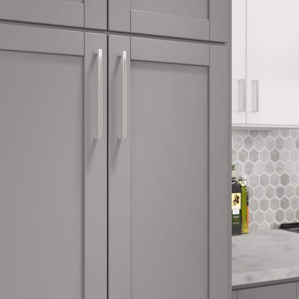 Lambton Brushed Nickel Rectangular Cabinet and Drawer Pull Handle