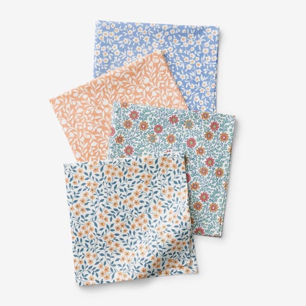 The Company Store Mix & Match Tabletop 19 in. x 1 in. Multi Cotton Napkins (Set of 4)