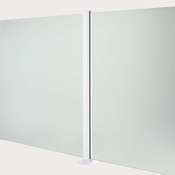 Portia 2 in. x 2 in. x 3.44 ft. White Aluminum 2-Way Metal Fence Post