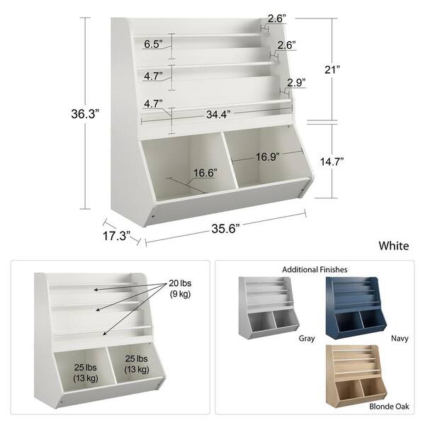 2024 Office Furniture Blonde Oak Toy Storage