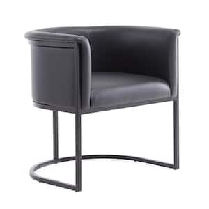 Bali Black Faux Leather Dining Chair