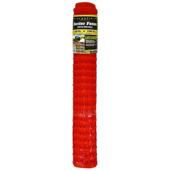 Everbilt 1/4 in. x 4 ft. x 100 ft. Orange Barrier Fence