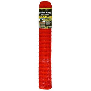 4 ft. x 100 ft. Red Plastic Barrier Fence