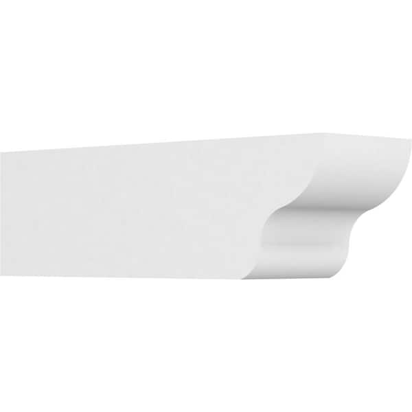 Ekena Millwork 6 in. x 6 in. x 20 in. Standard Greensboro Architectural Grade PVC Rafter Tail Brace