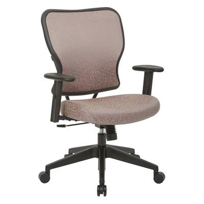 Deluxe 2 to 1 Salmon Fabric Mechanical Height Adjustable Arms Chair