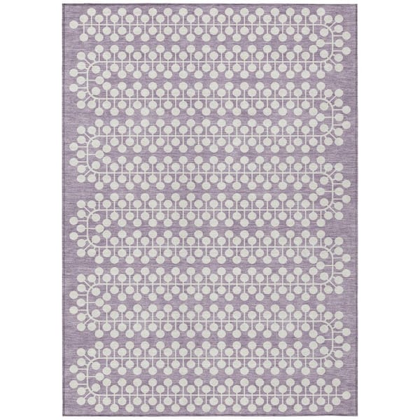 Addison Rugs Chantille Machine Washable Indoor/Outdoor Abstract ACN2247 Lavender 9 ft. x 12 ft. Area Rug