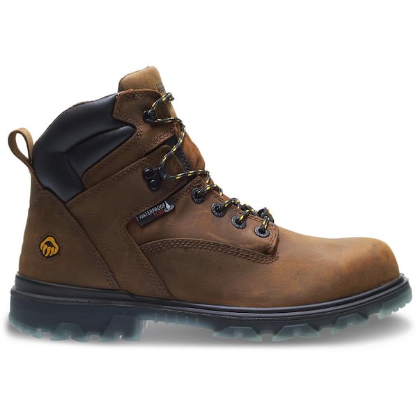Wolverine Men's I-90 EPX Waterproof 6 in. Work Boots - Composite Toe - Brown Size 7.5(M)