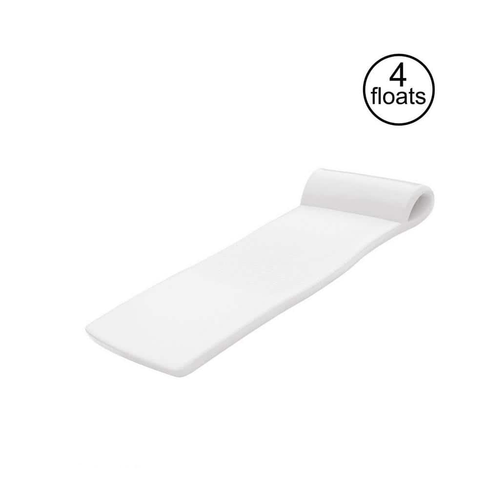 TRC Recreation Sunsation White Foam 70 in. Thick Raft Lounger Mat Pool Float (4-Pack) -  4 x 8020004