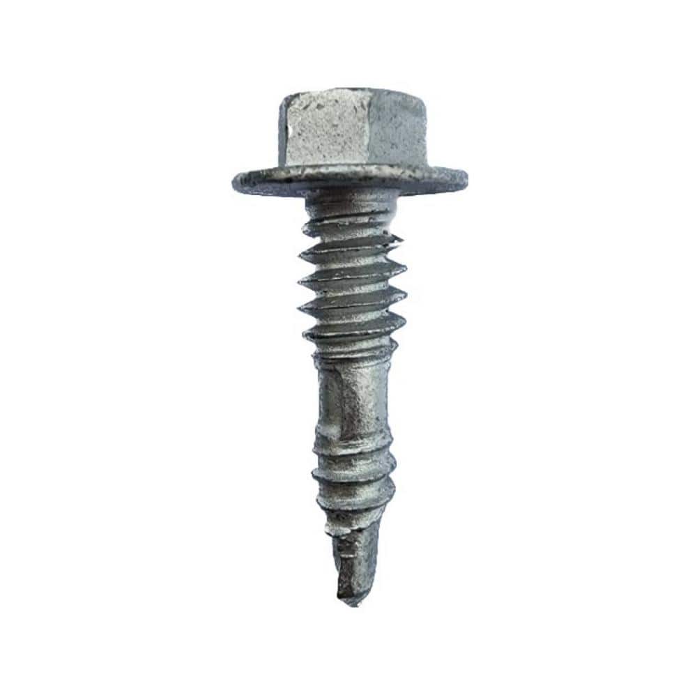 3/8 in. Hex Head #16 x 1/8 in. Self-Tapping Screw with #14 Tip with  Secondary #16 Drill Bit and Thread (100-Pack) ARCH14-16 The Home Depot