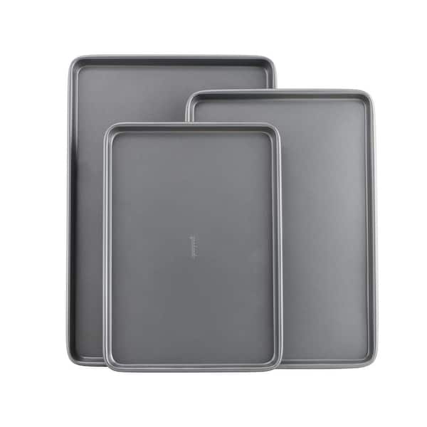 PRIMEPLUS (Set of 3) Piece Nonstick Carbon Steel Cake Baking Pans