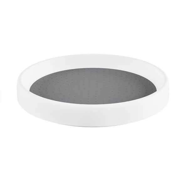 Lavish Home 9.75 in. Lazy Susan in White