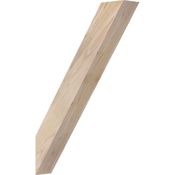 Ekena Millwork 3 1/2"W x 18"D x 26"H Traditional Smooth Knee Brace, Douglas Fir