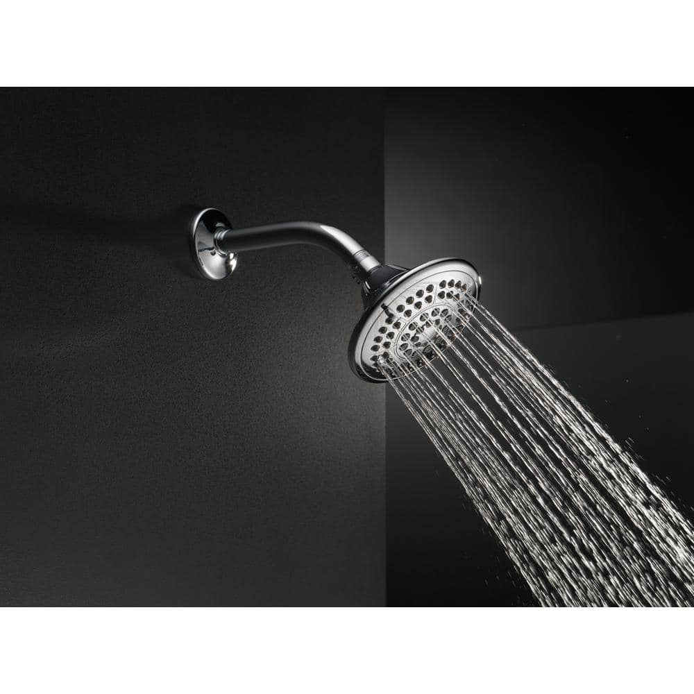 Chrome Multi-Function Wall Mounted Shower Head with Pulse