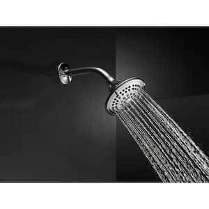 5-Spray Patterns 1.75 GPM 4.31 in. Wall Mount Fixed Shower Head in Chrome